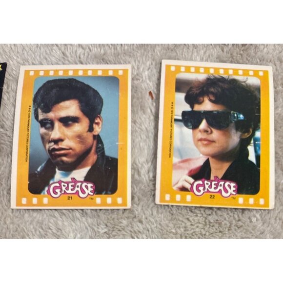 Vintage 1977 Charlies Angels & Grease Trading Card Sticker Set - Picture 6 of 7